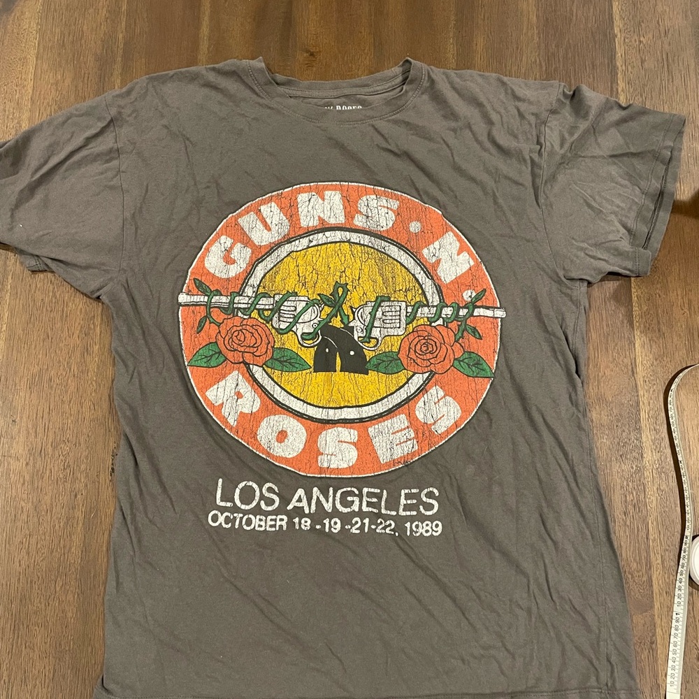 Guns N' Roses Gray oversized Graphic T-Shirt S/M